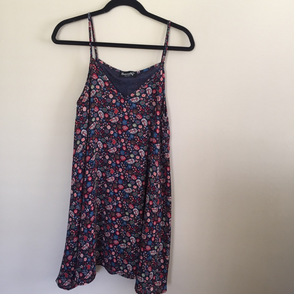 Flowy Navy Basically Me Dress